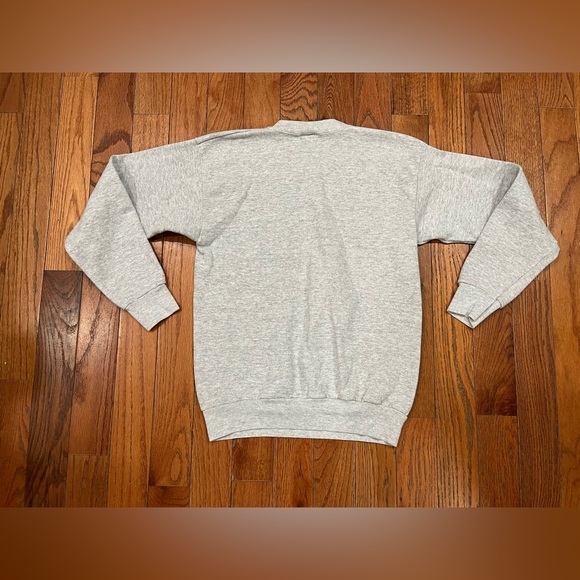 Vintage Notre Dame Fightin Irish Football Sweatshirt Large Grey Crewneck TNT - Picture 8 of 9